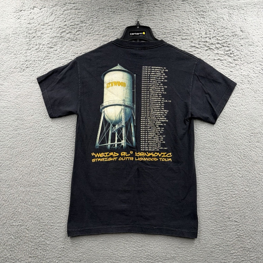 Y2K Weird Al Yankovic Small Straight Outta Lynwood Tour T Shirt Graphic 00s Rap